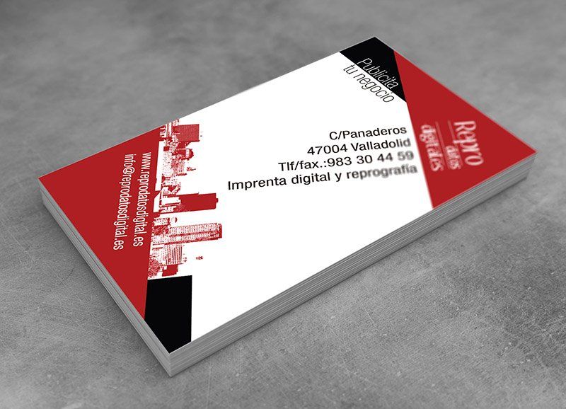 TARJETAS DE VISITA 8,5 X 5,50 CM